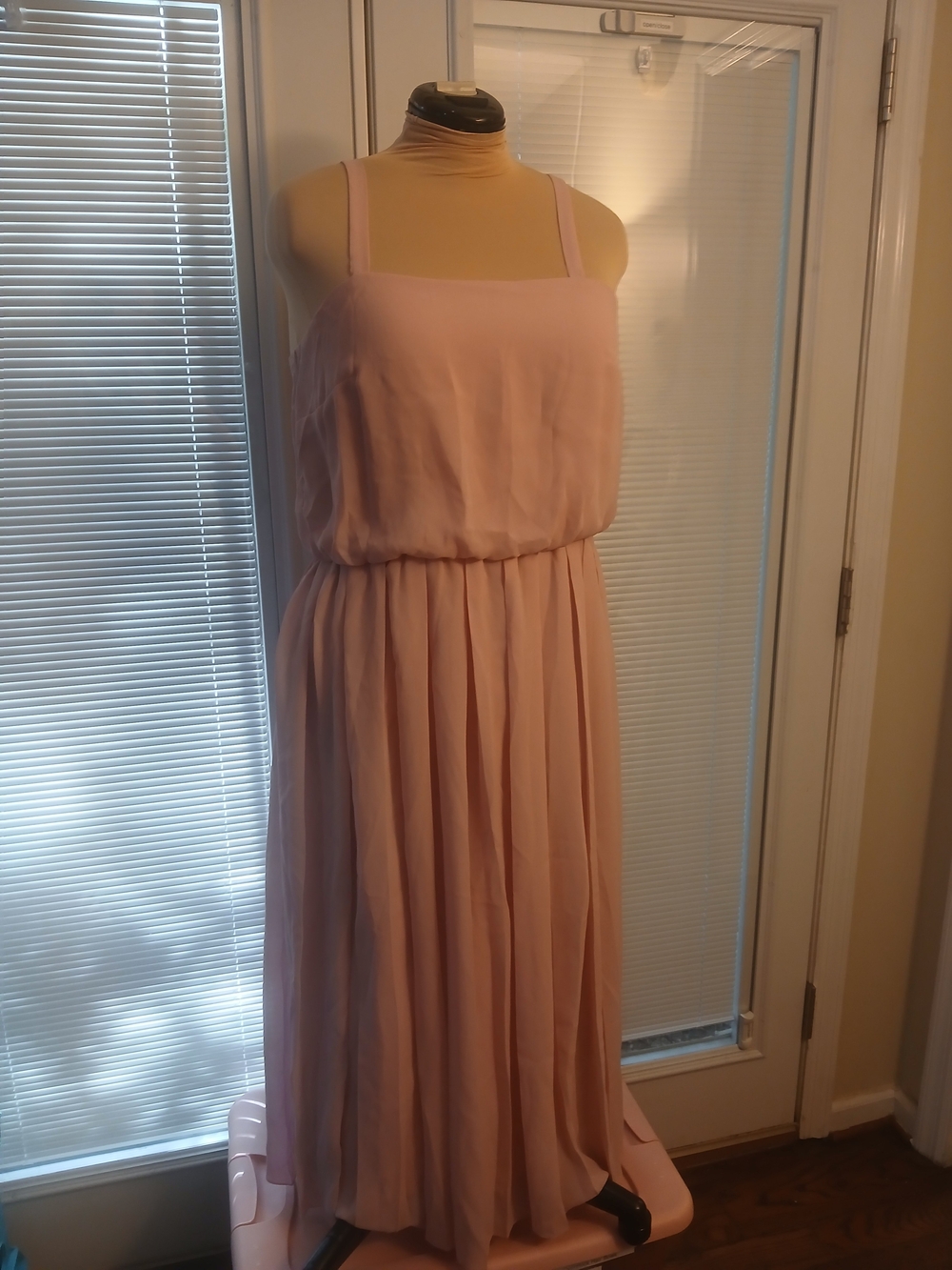 Pink Chiffon Retro Style Party Dress